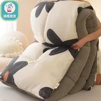 Winter lamb wool quilt winter thickened warm quilt core single bed double bed dormitory student bed autumn and winter Winter lamb wool quilt winter thickened warm quilt core single bed double bed dormitory student bed autumn and winter