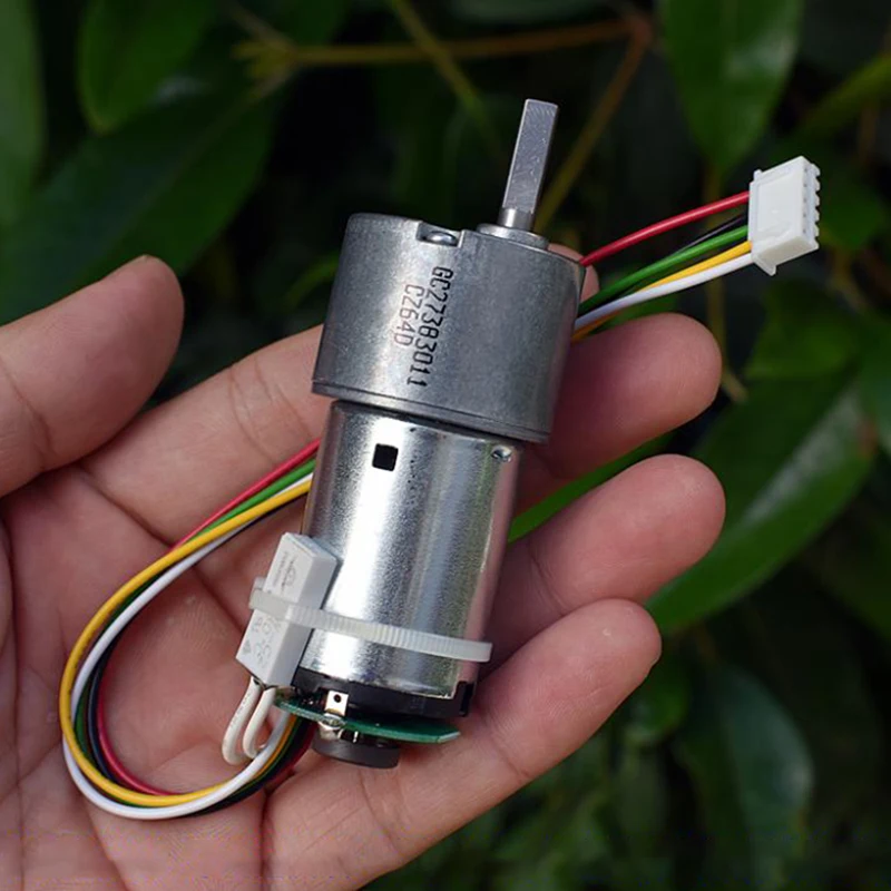 DC24V 43 RPM Steel Micro Metal Gear Motor, Reduction Motor Geared Motor 33 MM Reduction Box with Thermal Fuse, Speed Feedback