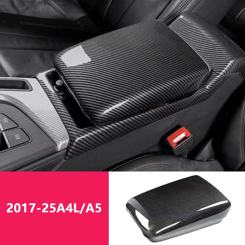

Автомобильный подлокотник из углеродного волокна, защитный чехол, декоративный чехол, аксессуары для AUDI A6L/A7L A4L/A5 Q5L, Стайлинг автомобиля