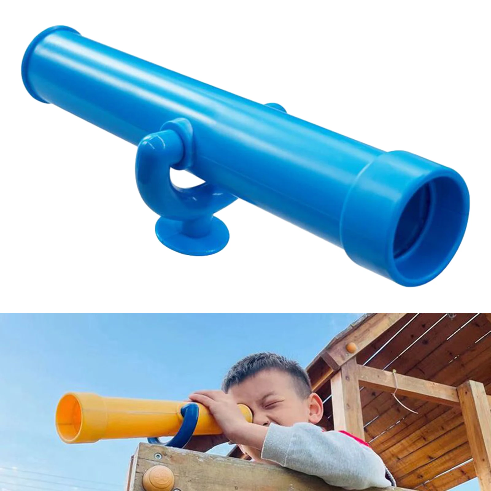 Kids Playground Toy Telescope Included Mounting Hardware Accessories Play Equipment Creative Outdoor Play Swing Set for Ages 3+