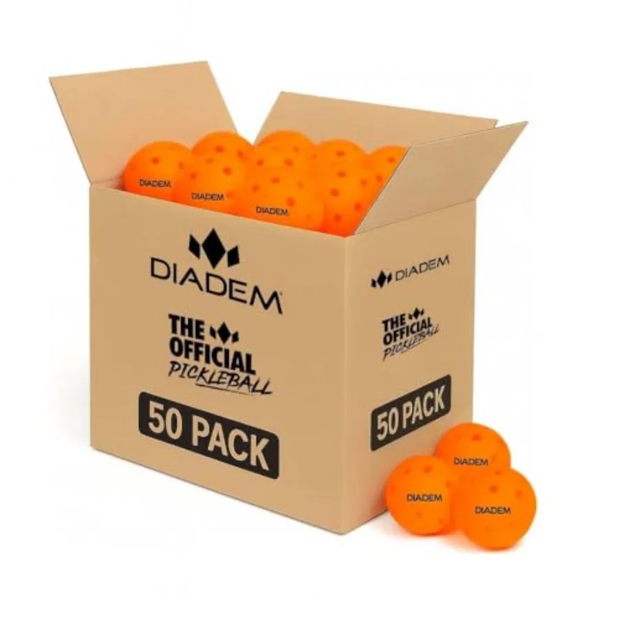 

Diadem Indoor Pickleball Balls USAPA Approved Tournament Indoor Ball 26-Hole One-Piece Mold True Bounce Durable Plastic Ideal f