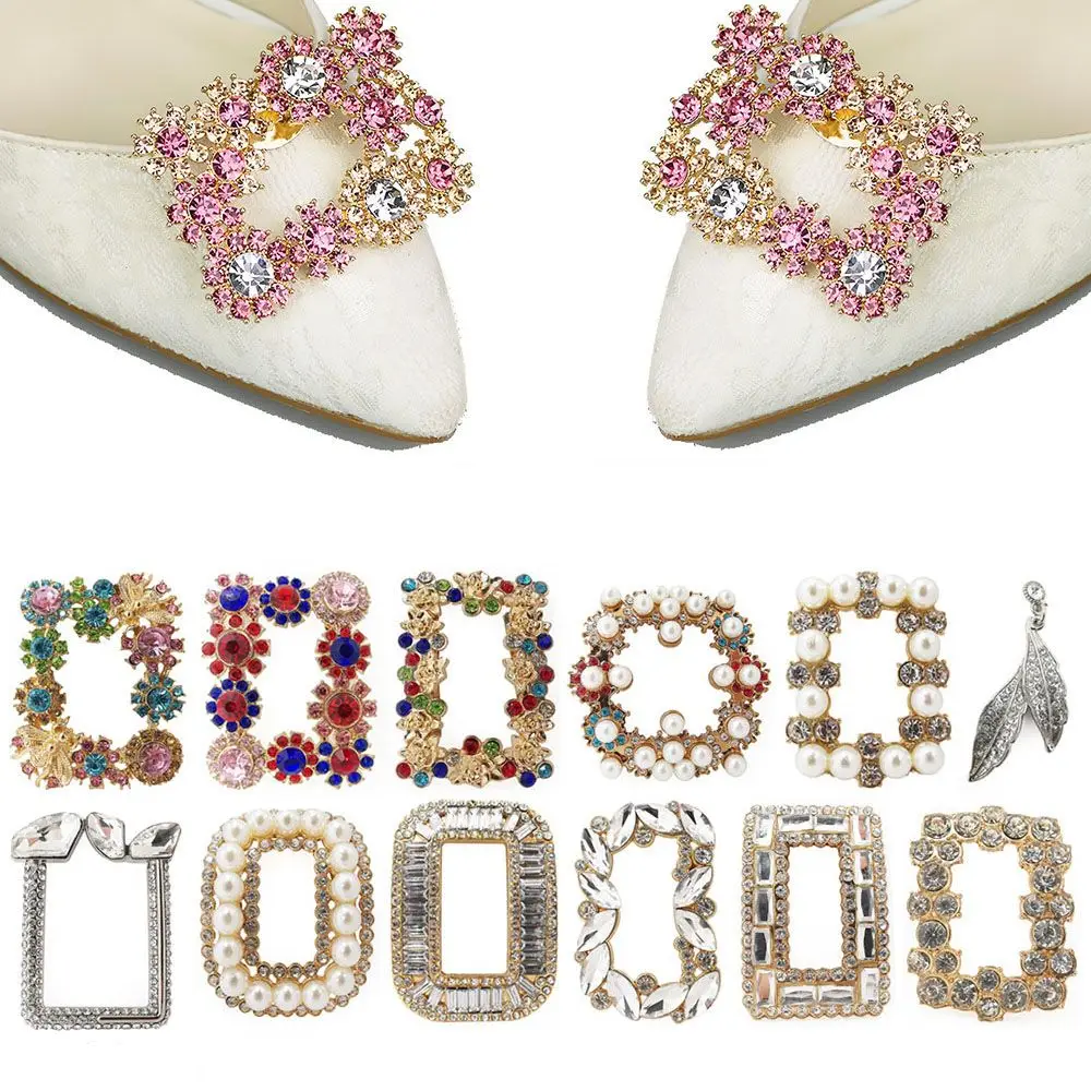 

European Fashion Rhinestone Charm Crystal Shoe Clip Clothing Collocation Shoe Decorations Shoe Accessories