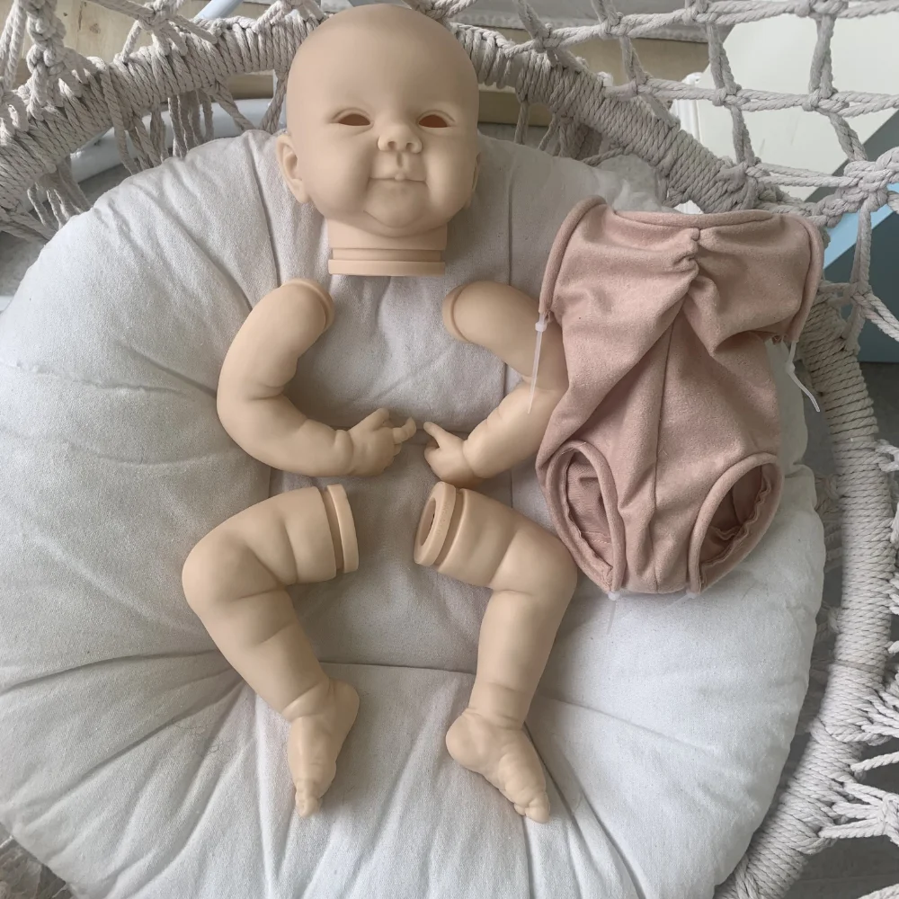 20Inch Bebe Reborn Doll Kit Juliette Baby Doll Kit Soft Fresh Color Vinyl Unfinished Unpainted Doll Parts with Cloth Body