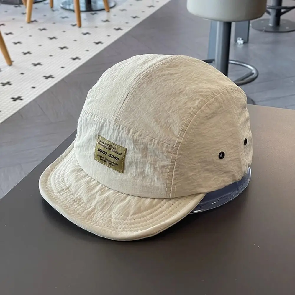 

Japanese Short Brim Baseball Cap Cotton Breathable Casual Peaked Cap Soild Color All-Match Quick-Drying Baseball Cap Girls