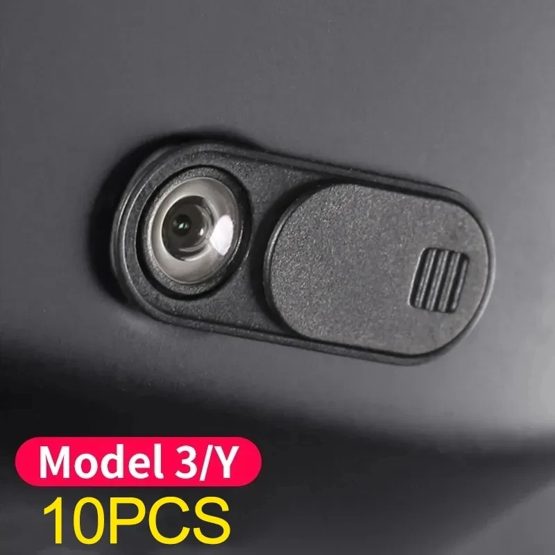 1-10Pcs Webcam Cover for Tesla Model 3 ModelY Car Camera Cover Blocker Privacy Protector Phones Laptops Webcam Slide Sticker