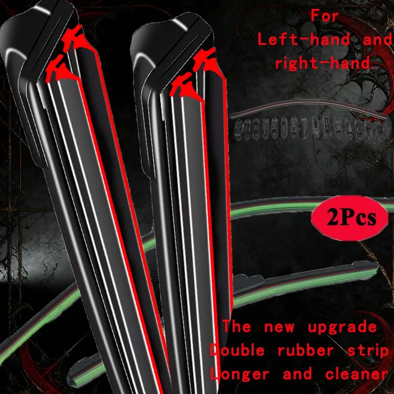 

For Renault Grand Modus 2004~2005 Rear Front Wipers Blades Set Window Windshield Windscreen Auto Accessories High Quality 10