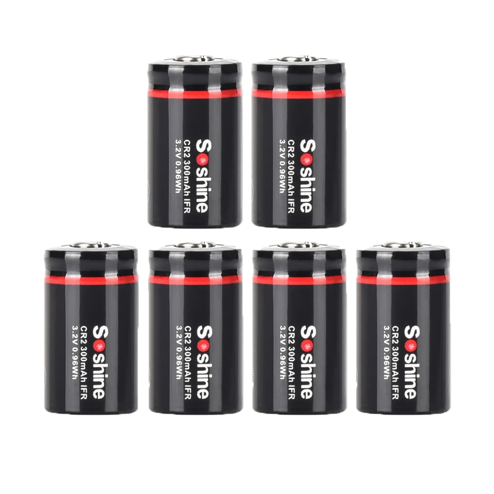 CR2 300mAh LiFePo4 Rechargeable Battery 3.2V Batteries for Gps Tracker Walkie TalkieCamera Wireless Doorbells Smoke Alarm Cam