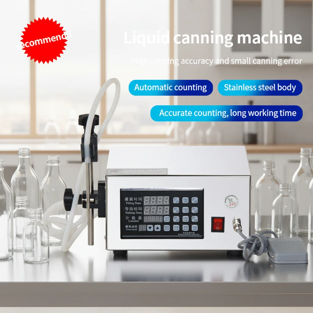 Desktop LY-130 Liquid Filling Machine for Soft Drink Fruit Juice Wine Vinegar Soy Sauce Perfume Skin Care Products Fully Auto