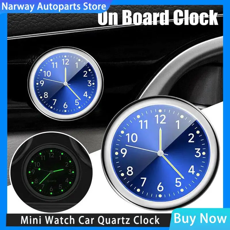 Mini Watch Car Quartz Clock Mini Electronic Clock Waterproof Bicycle Motorcycle Watch Auto Car Clock Dashboard Clock Car Access