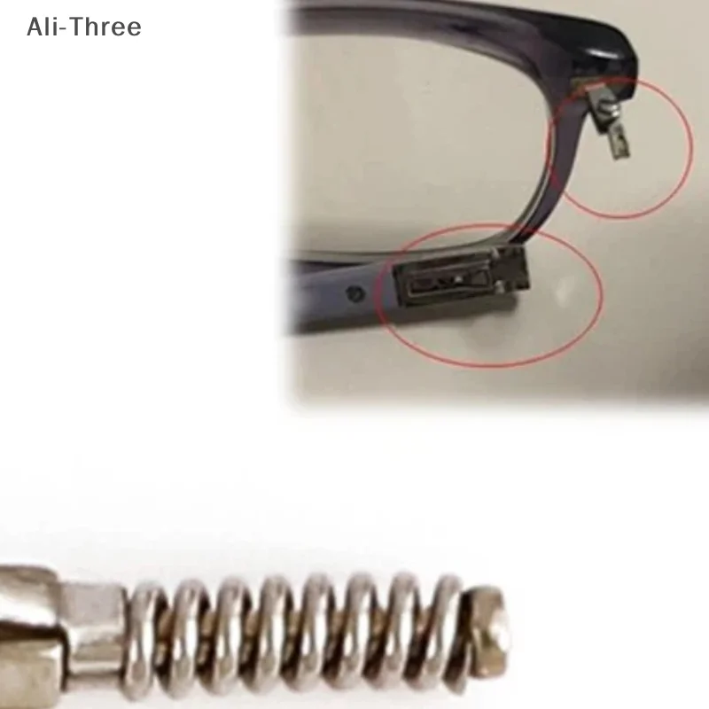 2Pcs Eyeglasses Spring Insert Glasses Repairing Flex Temples Optical Frame Broken Replacement Part Accessory Stainless Steel