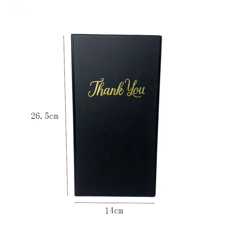 10PCS PVC Leather Restaurant Bill Holder With Inside Pockets