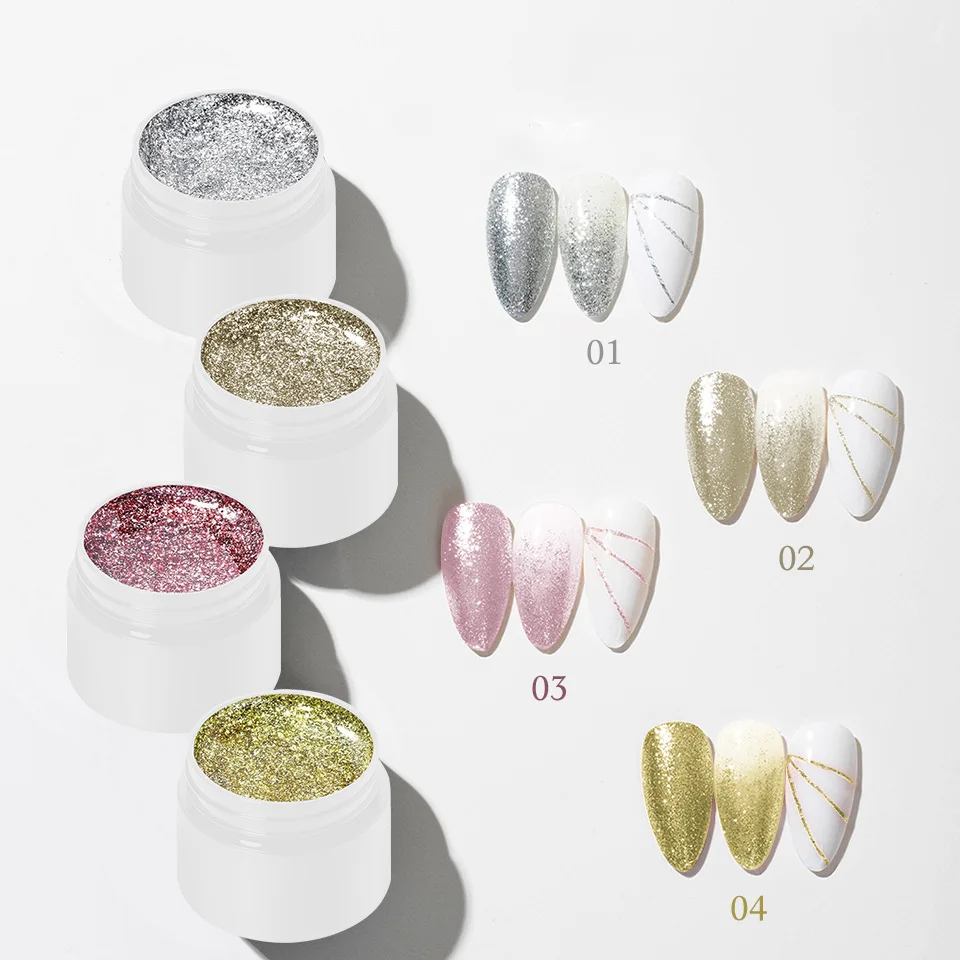 Esmalte de uñas de Gel brillante, barniz híbrido de imprimación brillante, platino, colores UV, capa Base superior, 5g