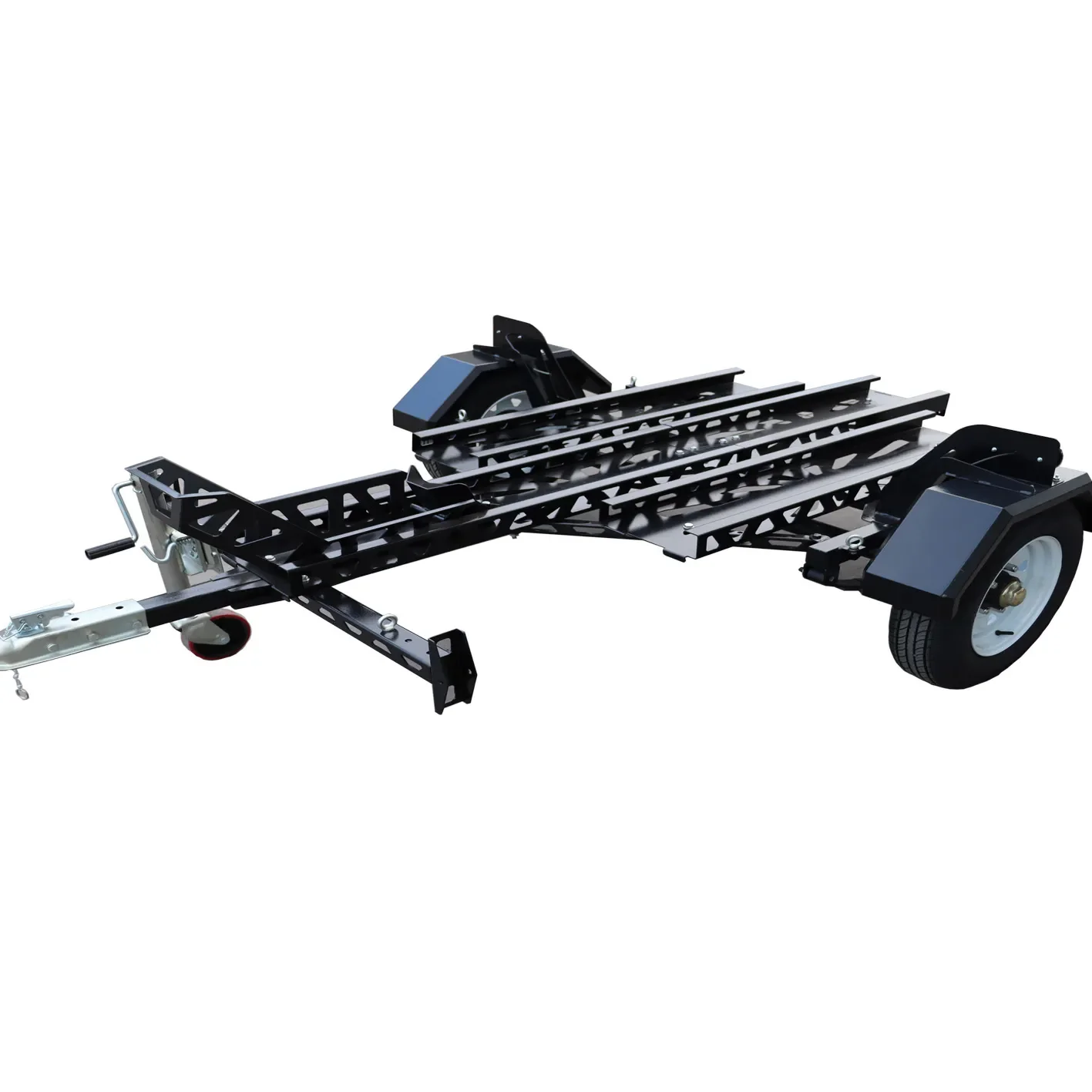 Wholesale Single Rail Folding Motorcycle And ATV Trailer Aluminium With Galvanized Surface Finish Car Trailer