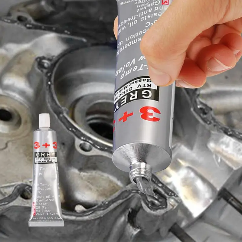 3.5oz Car Sealant Silicone Rubber Waterproof High Temperature Resistant Automotive Gasket Sealant for Car Motorcycle Engine Seal