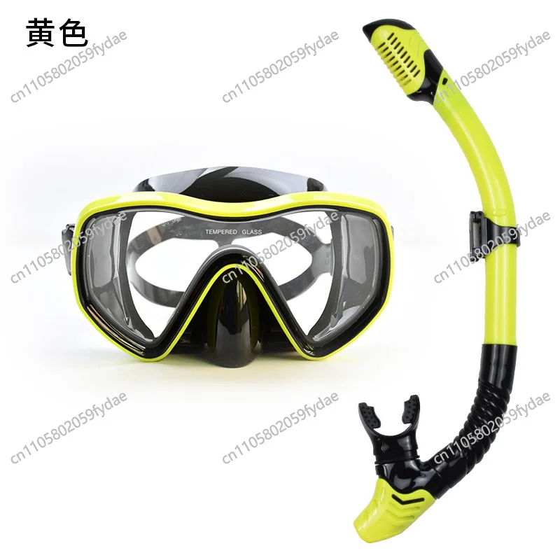 diving goggles adult silicone anti-fog snorkeling mask large frame diving mask full dry