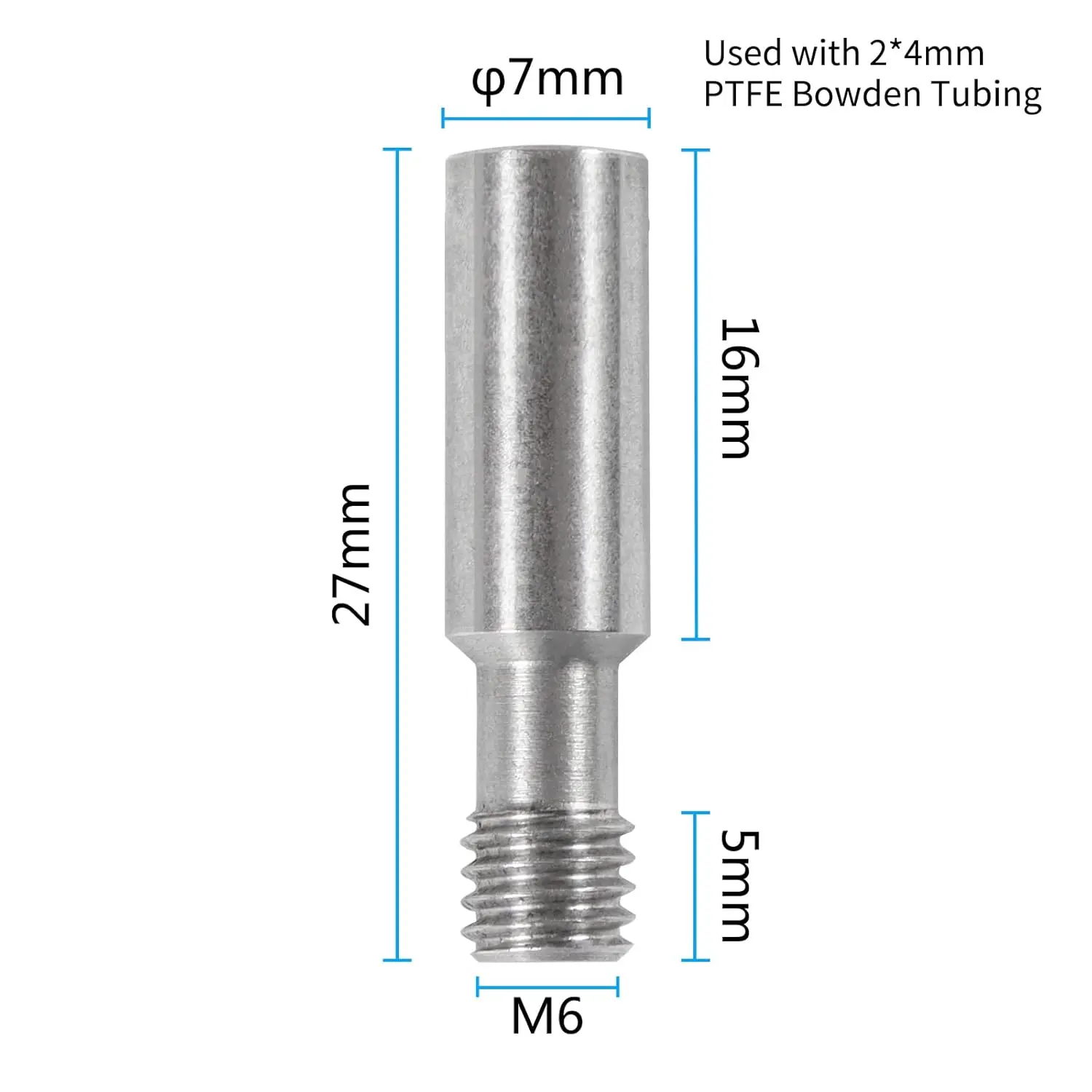Creality Offizielles Ender3 Halsrohr aus Titanlegierung, Bimetall-Heatbreak, für Ender3 S1/3 V2/3 Pro/Ender 5/CR-6 SE/CR-5 PRO/CR10 – Detail 8