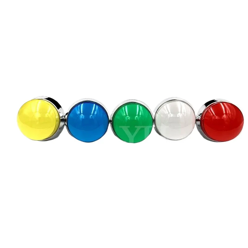 60mm Arcade Game Button Convex Large Round LED Light Switch Coin Operated Games Parts