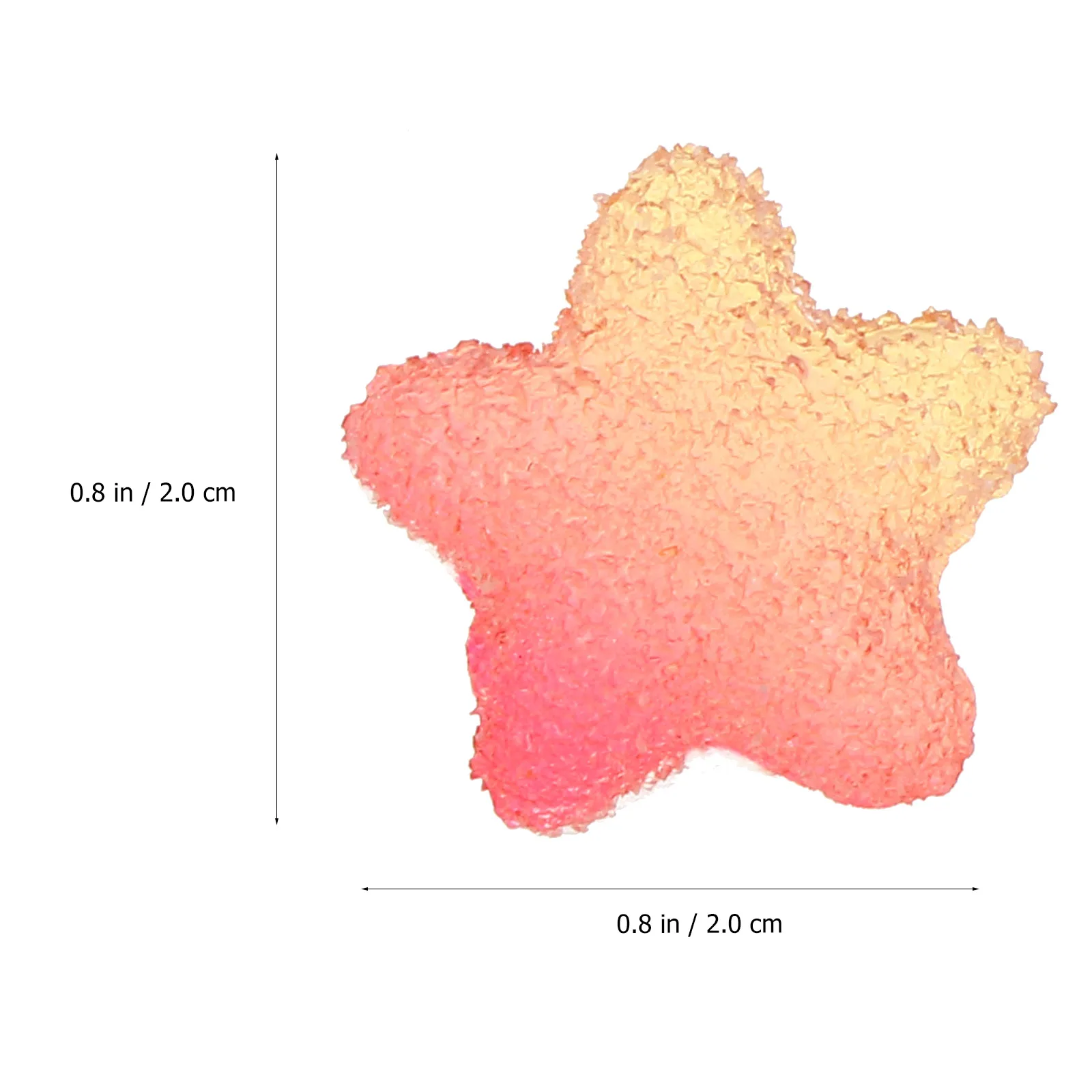 

60pcs Resin Star Charms DIY Resin Star Charms Craft Beads Phone Case Accessories Bright Color Lightweight Gifts