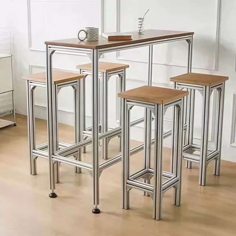 원목 하이바 테이블 및 의자 세트 심플 모던 인터넷 인 - Furniture For Hardware Shop 리뷰 및 가격
