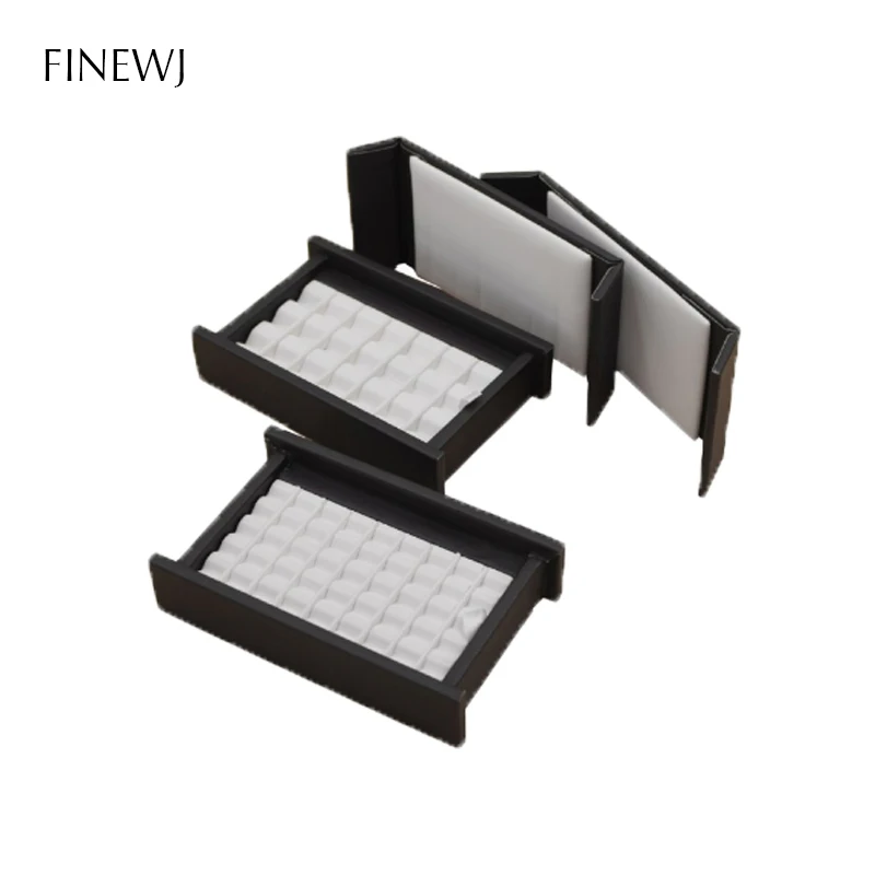 Jewelry Gems Carry Travel Display Box Show Gemstone Organizer Holder Loose Diamond Presenting Stand Tray Gem Stone Storage Case