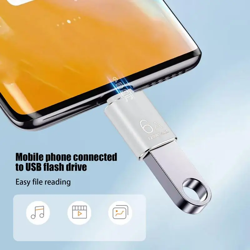 Adaptador USB OTG tipo C a USB 3,1, convertidor de Puerto C a USB, convertidor portátil para móvil