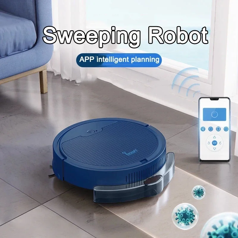 2024 New APP Remote Control 3 in 1 Robot Vacuum Cleaner Super Quiet Sweeping and Vacuuming Sweeper Household Smart Cleaning Mach