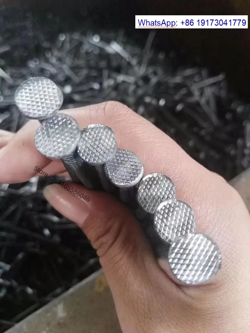 10PCS  BWG11 * 2.5-inch woven bag packaging with square head circular nails for construction