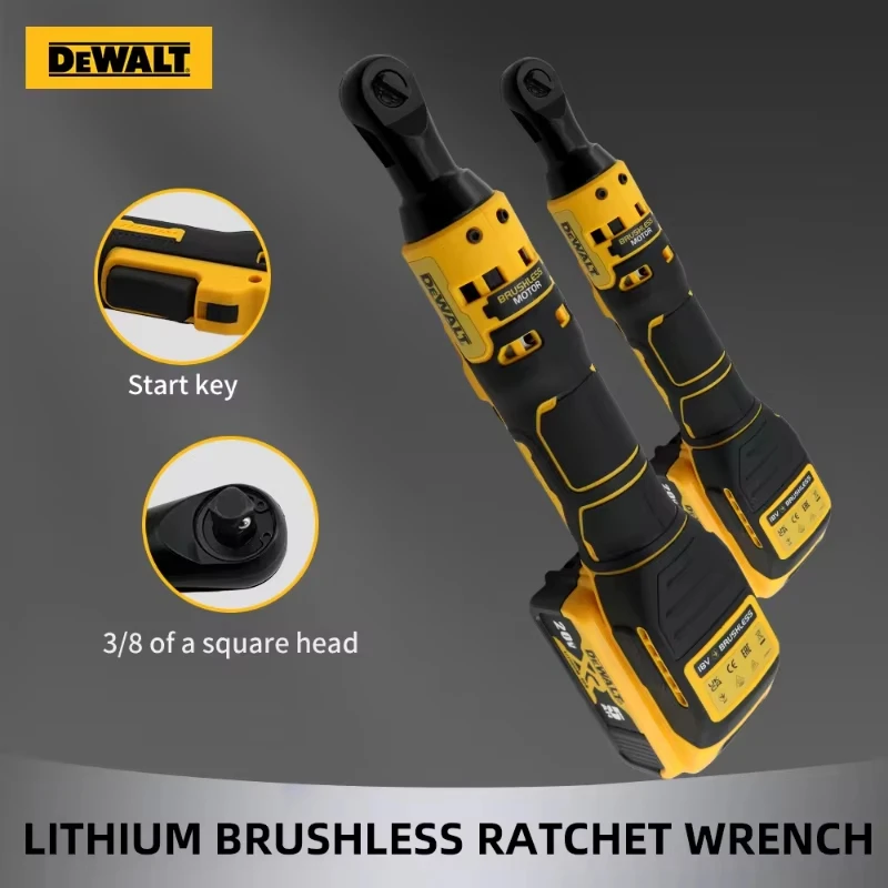 Dewalt DCF512 1/2 Inch Brushless Cordless Electric Ratchet Wrench 3/8In Variable Speed Power Wrench Impact Driver 20V Power Tool