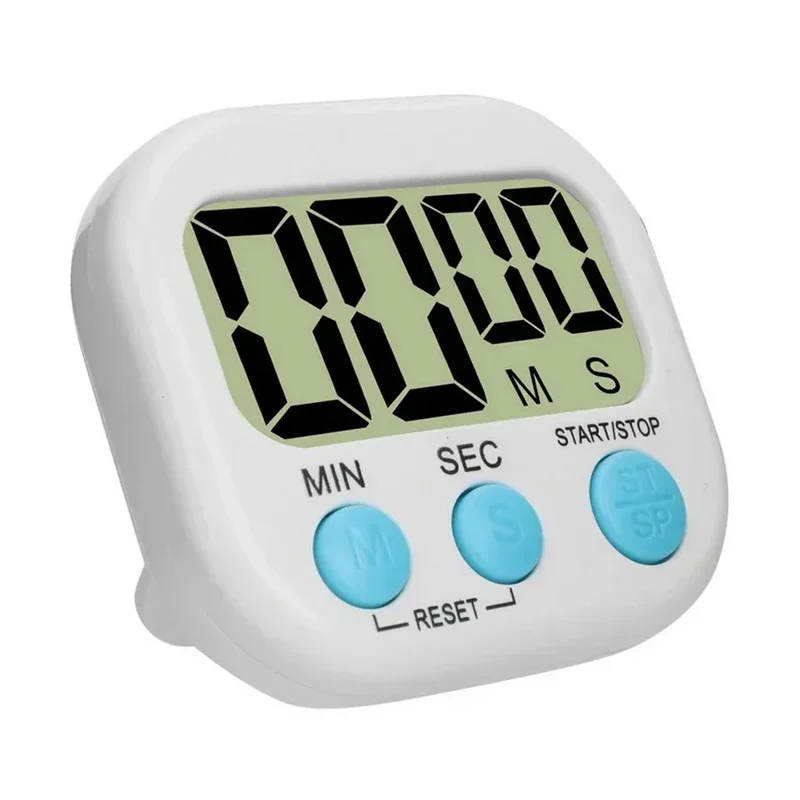 Mini Digital Kitchen Timer Big Digits Loud Alarm Magnetic Backing Stand with Large LCD Display for Cooking Baking Sports Games