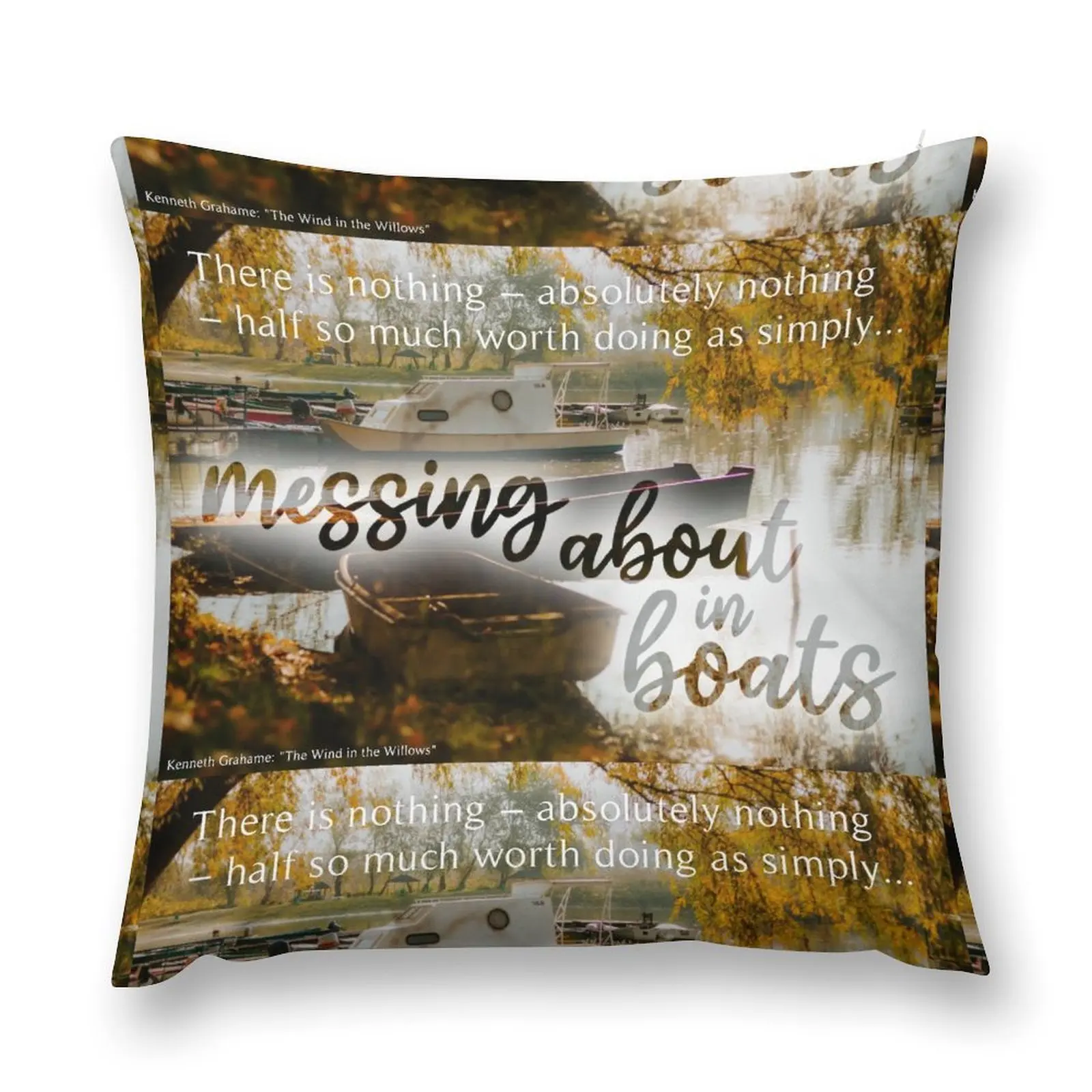 

Messing About In Boats Throw Pillow christmas decorations 2025 Custom Cushion Photo Sofa Cushion pillow