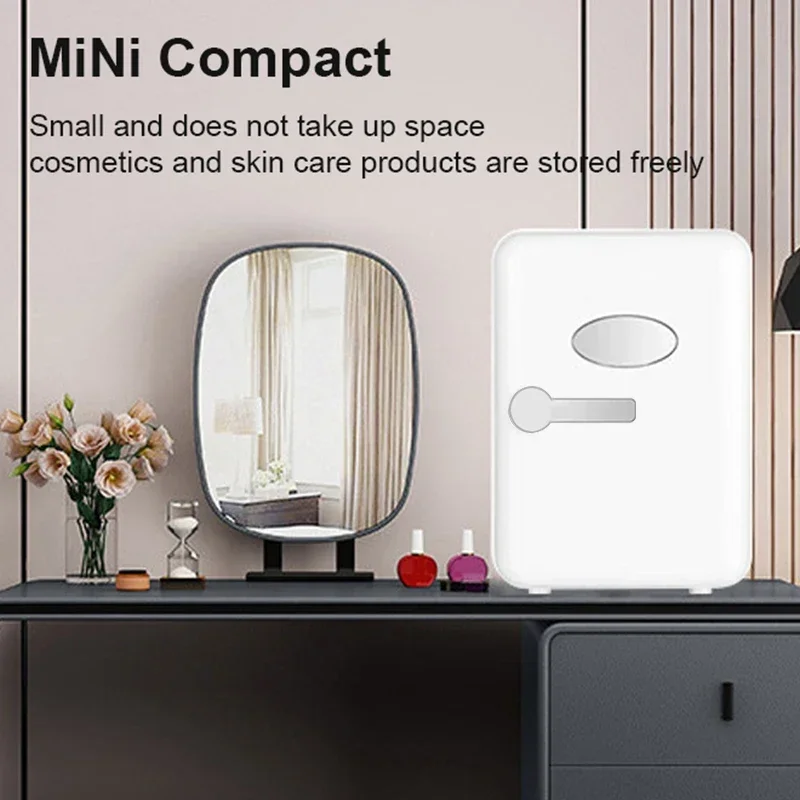 4L Mini Multifunction Refrigerator Cosmetics Mask Beverage Dormitory Refrigerators Cooler Warmer Beauty Fridge for Car Home