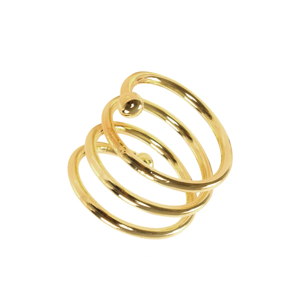 

12 Pcs Golden Napkin Rings Serviette Buckle Holder for Wedding Parties Birthdays Celebrations Graduations Banquet Events