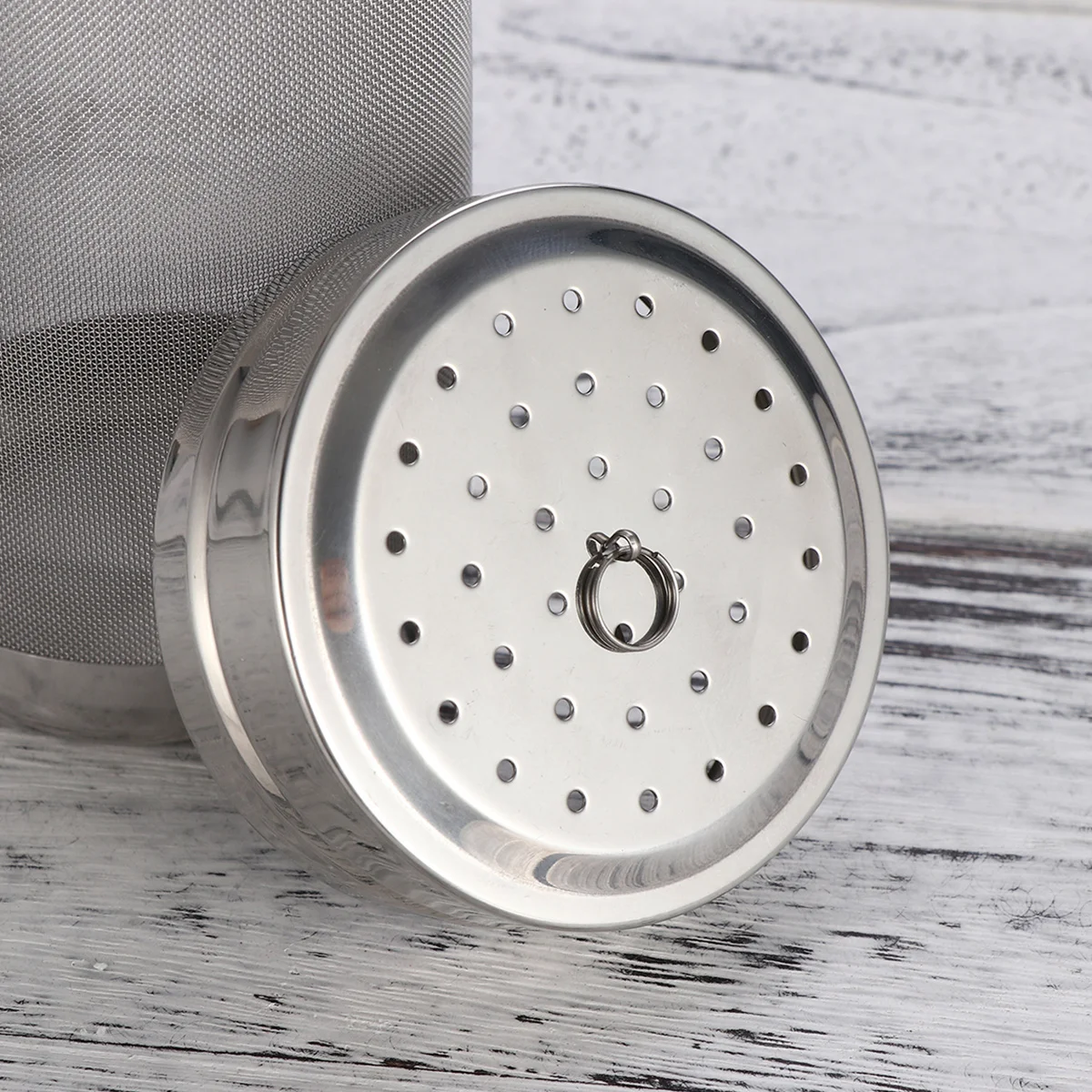 

Stainless Steel Beer Filter Cartridge Brewing Strainer for Kettle Hops Filtering Coffee Compost Tea 7x18cm Mesh Tool