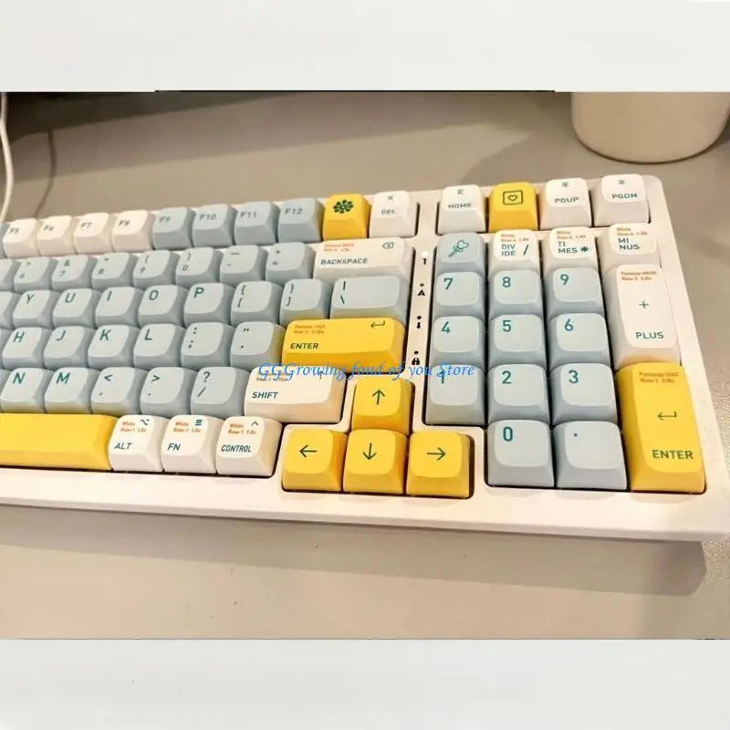 

H9EB 135Key Shallow Dream XDA Profile Keycaps PBT Dye Sublimation Keycap for Mechanical Keyboards Game Keycaps Switches