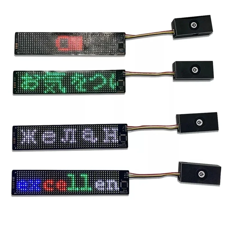 12*48 Pixels Flexible LED Display Panel APP Programmable Matrix Screen Individually Addressable Battery Rechargeable LED Display