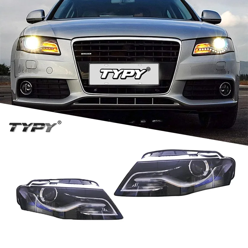 

Car Headlamp For AUDI A4L 2009-2012 Headlights Modified Xenon Head Lamp Head Light LED DRL Daytime Running Lights