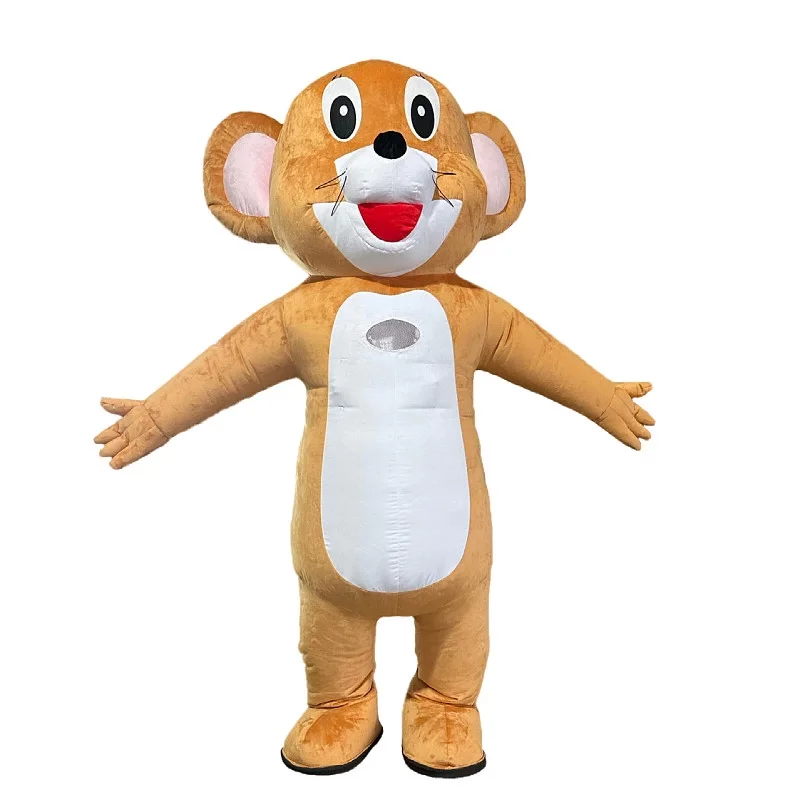 

MINISO Giant Inflatable Tom Cat Jerry Mouse Mascot Costume Adult Cartoon Funny Advertising Outfit for Halloween Party No Battery