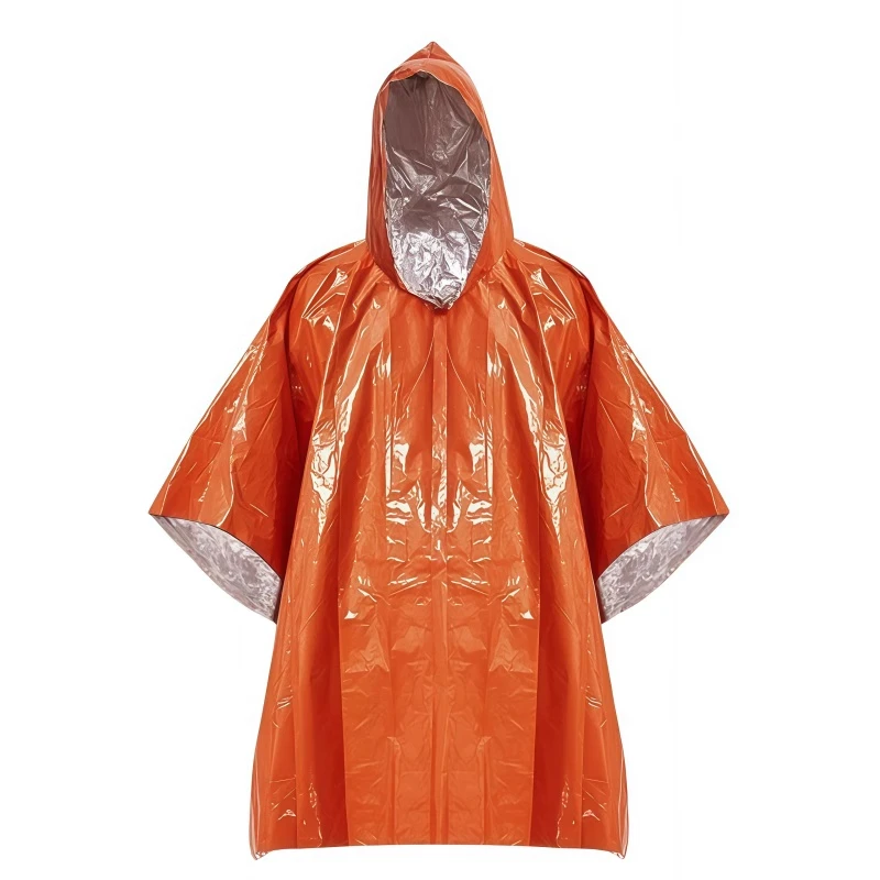 

foil raincoat for survival in the wild Anti-loss of temperature Anti-cold and freezing Outdoor campi