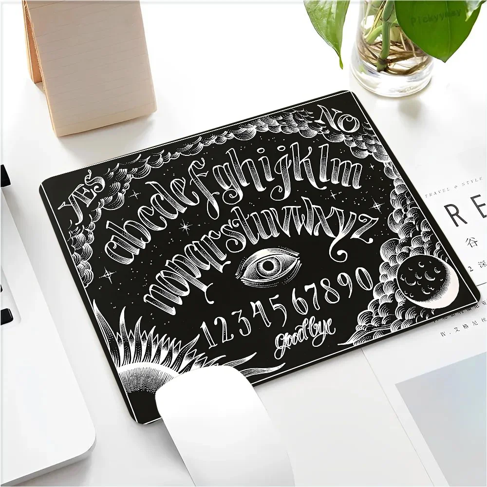 Halloween ouija placa mousepad pequeno lockedge mouse pad para jogadores computador mesa almofada retangular anti-deslizamento de borracha