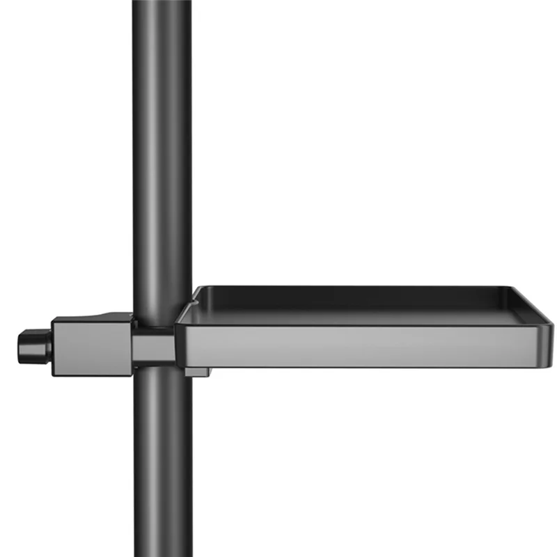 

A99E-781E Universals Microphone Stand Tray Adjustable Mic Stand Tray Clamp On Shelf Stand Sound Card Tray Clip Holder