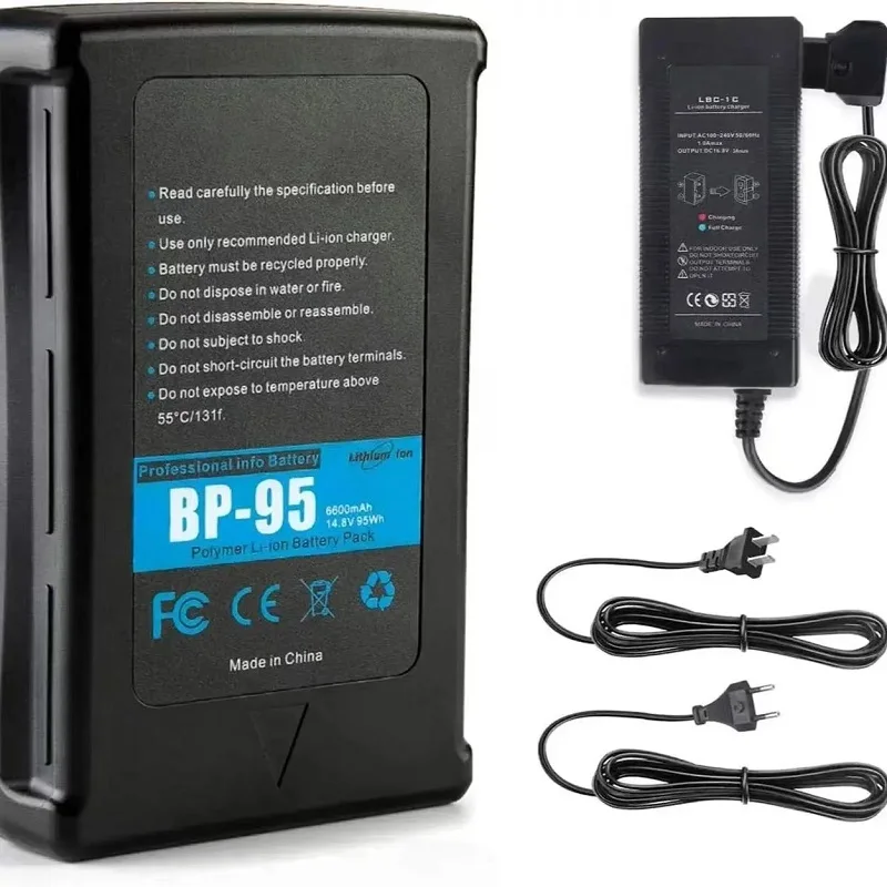 

Suitable Video Camera Camcorder Broadcast LED Replacement Brick for DSLR 95Wh(6600mAh) V Mount/V-Lock High capacity Battery
