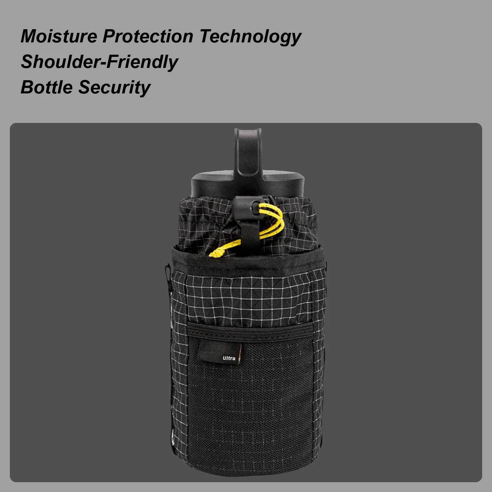 

Рукав для бутылки с водой для рюкзака, слинг-мешок с ремнями, поясная сумка для бутылки для пеших прогулок, тренажерного зала, бега, школы, путешествий, спортивных тренировок