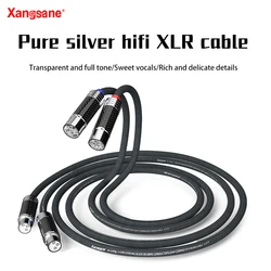 Xangsane hifi xlr cable 4N pure silver 2 * 0.5mm ² amplifier sound card decoding connection cable microphone cable