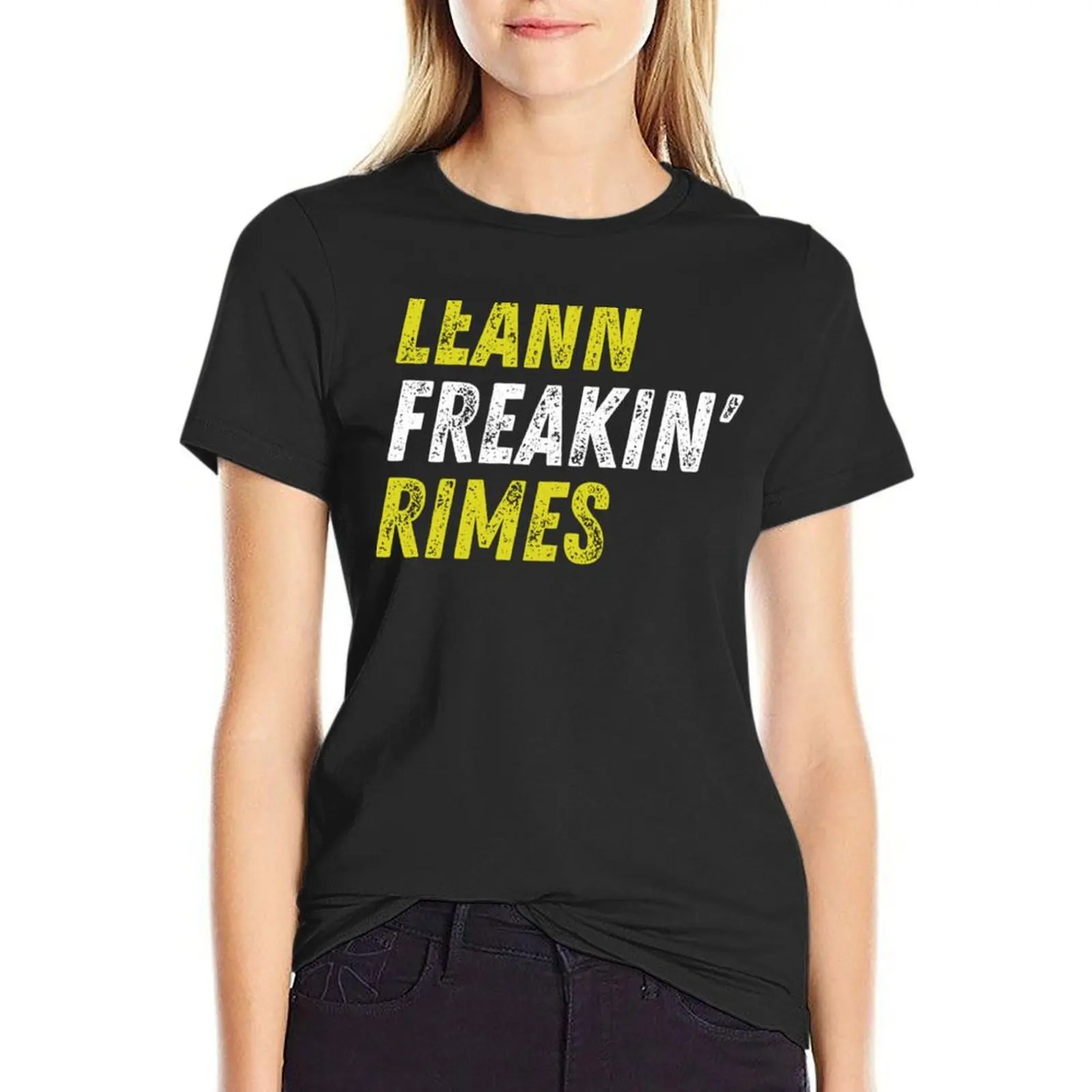 Leann Freakin&x27; Rimes Classic T-Shirt Aesthetic clothing tees plus size tops Summer Women's clothing