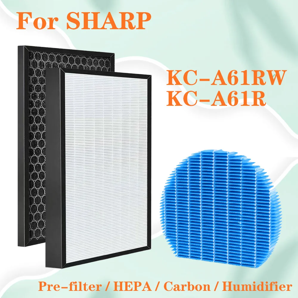 

Для очистителя воздуха Sharp KC-A61RW KC-A61R Сменный угольный фильтр HEPA FZ-A61HFR FZ-A61DFR и фильтр увлажнителя FZ-A61MFR