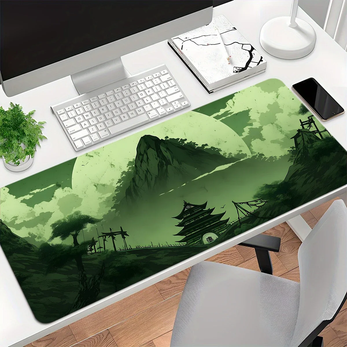 Green Forest Trees Mouse Pad Gaming Computer New Large Mousepad XXL 90x40cm Keyboard Pads Natural Rubber Anti-Slip Soft Desk Mat