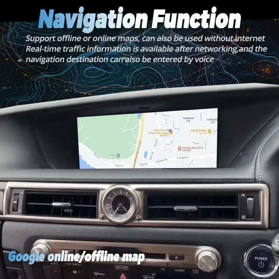 Android 14 Built-in 360 car radio For Lexus GS GS200 GS250 GS300 GS350 GS450 2012-2020 12.3 Inch automatic RHD CarPlay BT Screen - view 5