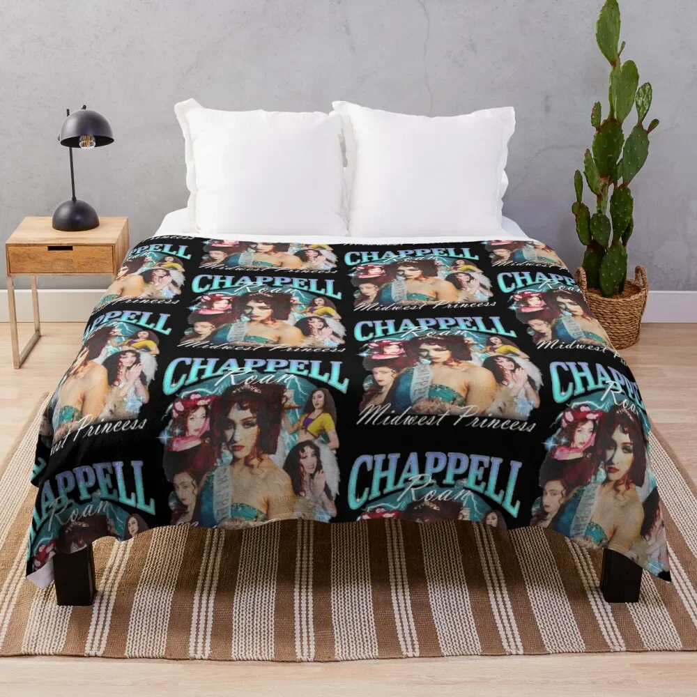 

Chappell Roan Midwest Princess Retro Throw Blanket Warm Plush Fuzzy Blanket for Living Room