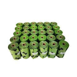 EPI Biodegradable Pet Garbage Bag Dog Poop Bags Dog cat Waste Bag Dispenser Kitten Cleaning Supplies Dog Products 15Pcs/Roll