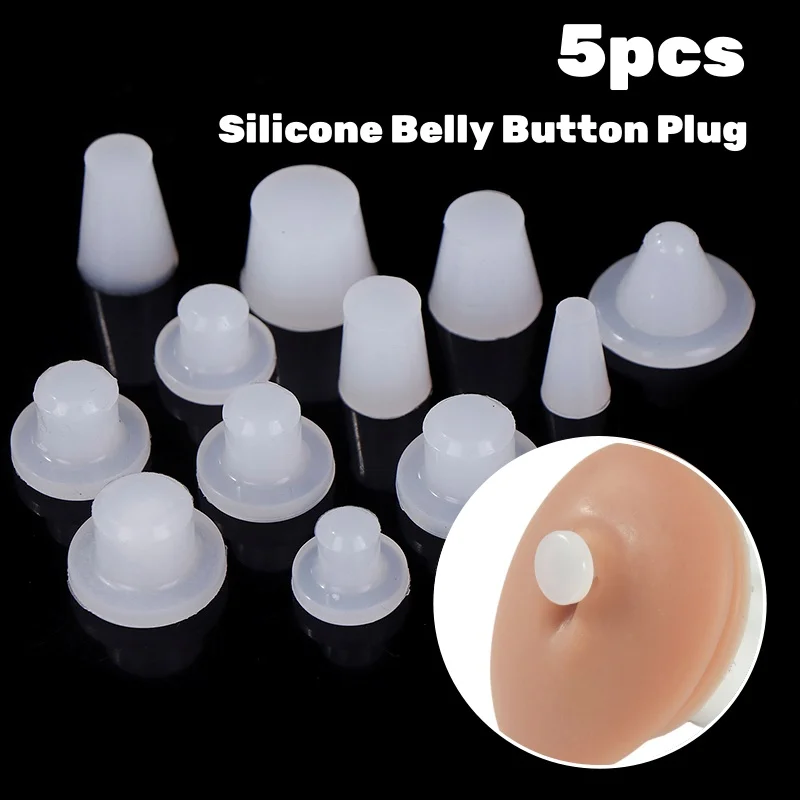 

5pcs Silicone Belly Button Plug Navel haper Plug Belly Button Trainer for Umbilical Hernia Repair and Weight-reducing Surgery